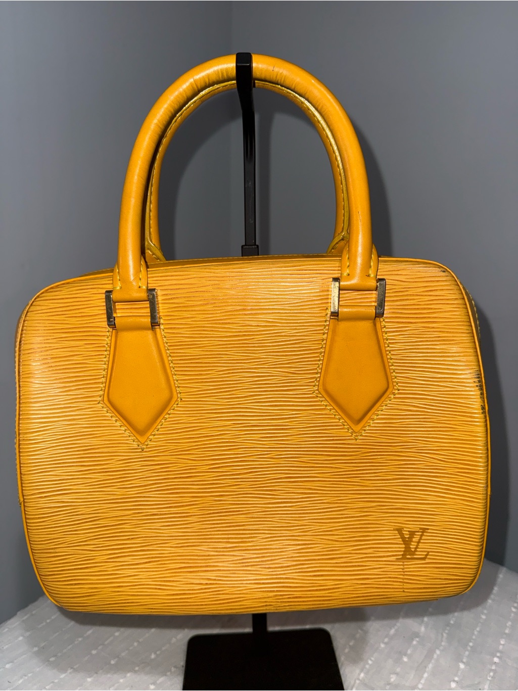 Louis Vuitton Yellow Epi Leather Satchel